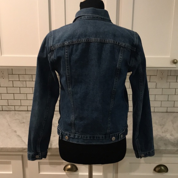 Gap Denim Blue Jean Jacket Womens Size Small Vintage Wash Short Trucker - Picture 5 of 9